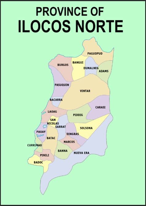 Province of Ilocos Norte Weather Map .
